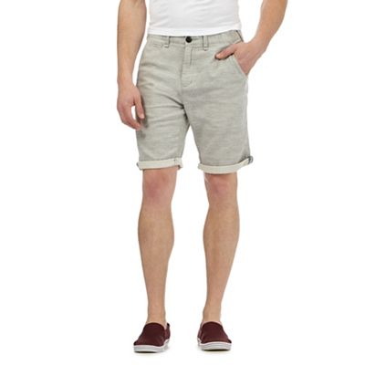 Red Herring Grey marl chino shorts